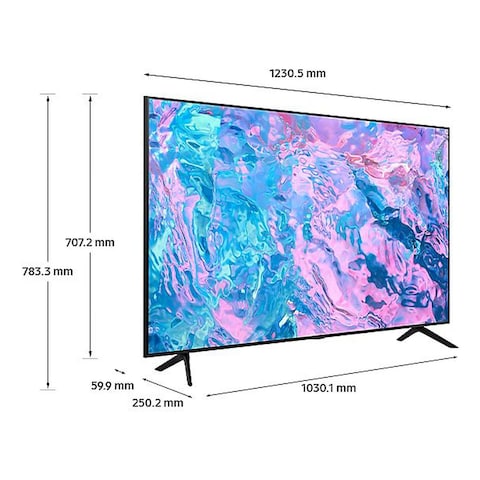 Samsung CU7000 Series 55-Inch UHD Smart LED TV UA55CU7000UXZN Black