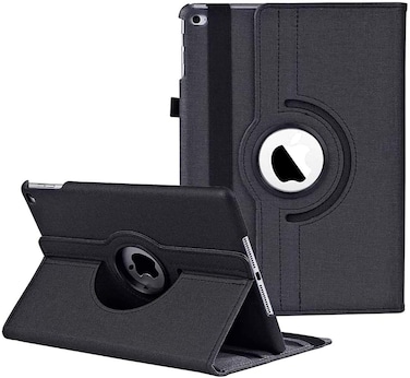 Ntech iPad Case For iPad 9.7 2018 2017/ iPad Air 2 / iPad Air - 360 Degree Rotating Stand Protective Cover With Auto Sleep Wake For iPad 9.7 Inch (6Th Gen 5Th Gen) iPad Air 2 / iPad Air (Nzw9.7-Black)