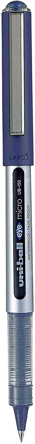 Generic Uni-Ball Eye Ub-150 Blue [Pack Of 3] Micro 0.5mm Tip Rollerball Pen