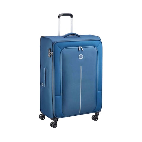 Buy Delsey Soft Cabin Trolley Bag Caracas Wheels 82cm Blue