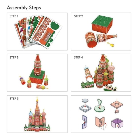 3D PUZZLES ST. BASIL&#39;S CATHEDRAL