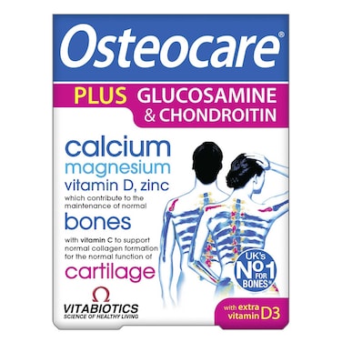 Vitabiotics Osteocare Plus Glucosamine &amp; Chondroitin Bones Supplements 60 Tablets