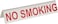 Arch Plastic Table Tent "No Smoking" Sign