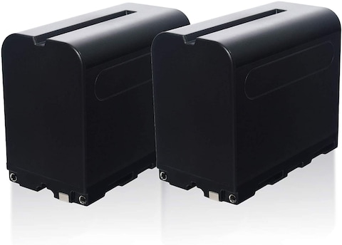 DMK Power NP-F970 Battery 9800mAh for Sony PXW-Z150 NEX-EA50M FDR-AX14K HDR-AX2000 FX1 FX7 FX1000 HVR-HD1000 HVR-V1U Z1U Z5U Z7U NX5U MC2000U MC2500 HXR-NX100 (2 Pcs Batteries)
