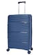 Morano Hard-Side Luggage Set For Unisex Polypropylene Lightweight 4 Double Wheeled Suitcase With Built-In TSA Type Lock (4 Pcs, Dark Blue)