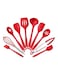Generic 10-Piece Kitchenware Set Red
