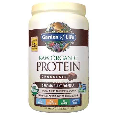 Raw Organic Protein Powder Chocolate Cacao - 23.28 Oz (660G)