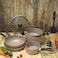 Delcasa Granite Coated Smart Cookware Set, 9Pcs, DC1577BGE   Non-Stick Dish for Gas, Induction &amp; Ceramic Hobs, Induction Bottom   Smart Aluminium Cookware Set