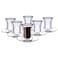 Blackstone Double Wall Tumbler With Saucer Clear 100ml Pack of 12