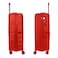 Hard Case Trolley Luggage Set of 3 For Unisex Polypropylene Lightweight 4 Double Wheeled Suitcase With Built In TSA Type Lock Travel Bag KH1005 Red