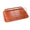 AlHoora, 35X28XH6cm 2 Piece Set Copper Chef Copper Crisper Non-Stick Oven Baking Tray with Crisping Basket with Box
