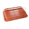 AlHoora, 35X28XH6cm 2 Piece Set Copper Chef Copper Crisper Non-Stick Oven Baking Tray with Crisping Basket with Box