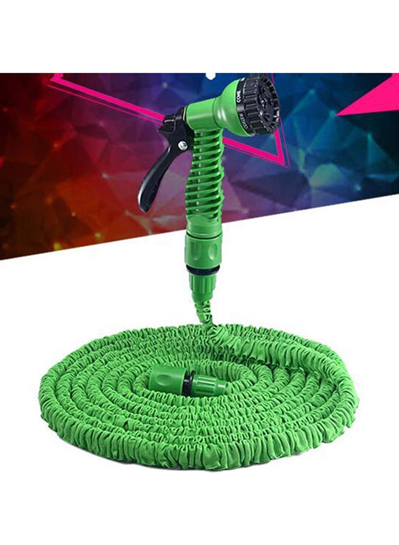 Magic Hose - Magic Garden Hose With Spray Nossel 15M/50Ft Green