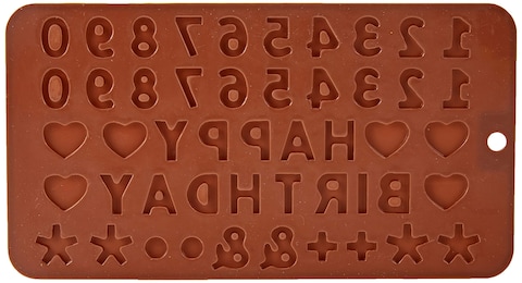 Oem Thin Abc Alphabet Birthday Silicone Mold Candy Chocolate Fondant Tray Mould