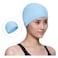Aiwanto - 1 Pc Pink Swimming Cap - Waterproof Reusable Unisex Swimming Cap PU Coating Long Hair Head Hat Bath Hat Swim Cap for Women and Men for Water Sports Club Activities
