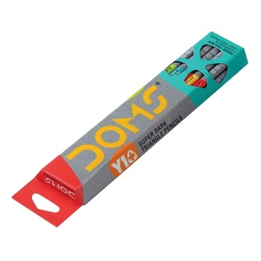 Doms 7151 Triangular Pencil HB 12 Pieces