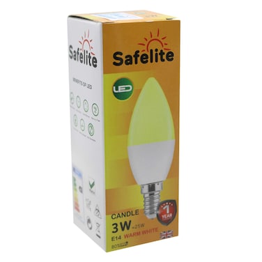 Safelite E14 Led Candle 3W