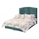 In House Oslo Velvet Bed Frame - Single - 200x90 cm - Turquoise