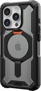 Urban Armor Gear UAG Plasma XTE [MagSafe compatible] for iPhone 15 PRO case cover [20 Feet Drop tested] with Kickstand - Black   Orange