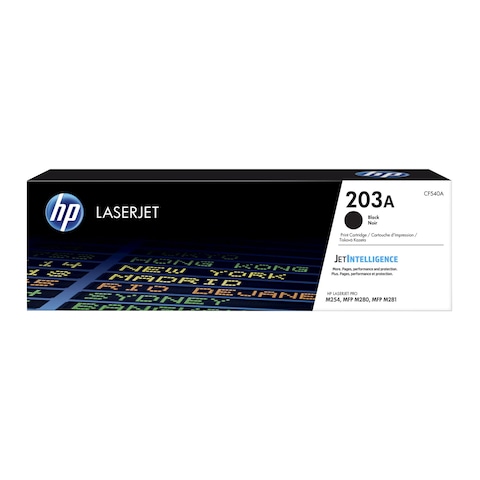 HP 203A Black Original LaserJet Toner Cartridge   CF540A