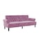 In House Nutella 2 In 1 Sofabed Velvet Upholstered - Light Purple