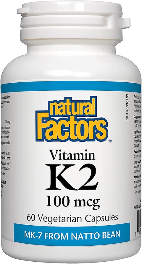 Natural Factors Vitamin K2 100 Mcg 60 Capsules