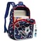Eazy Kids 17" Set of 3 School Bag with Lunch Bag and Pencil Case Football - Blue