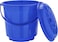 Royalford Plastic Bucket With Lid, 5L Bucket With Handle, Rf10681 Plasticware Leak Proof Bucket Sturdy, Long Lasting Design Ideal For Home, Garden, Diy Bucket, Assorted