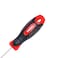 Geepas Precision Screwdriver - Slotted Screwdriver With Soft Grip Rubber Insulated Ergonomic Handle - Cr-V Build, Magnetic Tip And Hanging Hole For Easy Carry - Bicolored Red/Black - (Sl 4X100Mm)