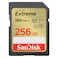SanDisk Extreme V30 Class 3 SDXC-I Memory Card 256GB Multicolour