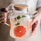 Uaejj Glass Pitcher, Glass Cold Kettle, Hot And Cold Glass Teapot, Heat Resistant Glass Teapot, Borosilicate Glass Tea Pots For Blooming And Loose Leaf Tea Maker (1.6L, B)