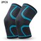 Generic-2PCS Men Women Knee Pad Knee Compression Sleeve Knitted Fabric Joint Pain-Relief Football Knee Brace