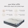 In House Jacquard Bed Mattress 20 Layers - Hight 30 cm - Size 120x200 cm