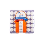 Buy Saha Medium White/Brown Eggs 30 PCS in UAE