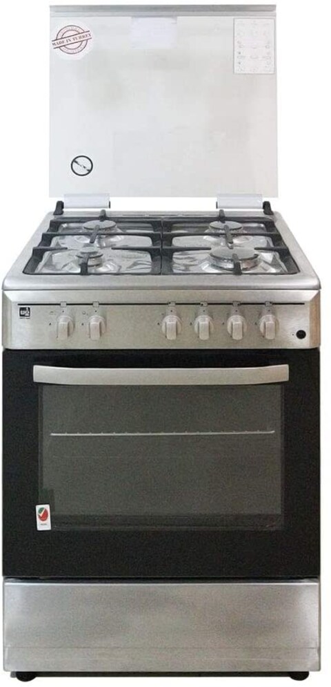 White Gas Cooking Range, 4 Gas Burner, 60x60, WG6060GSS-1, 1 Year Warranty