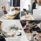 Cell Phone Stand, Adjustable phone holder for Desk, Foldable Desktop Tablet Stand Holder, Double Adjustable Mobile stand Phone Tablet Holder (Black)