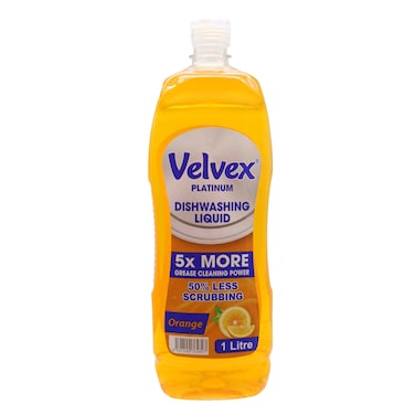 Velvex Orange Dishwashing Liquid 1L