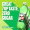 7UP Zero Zesty Lemon And Lime Flavor Zero Sugar Bottle 500ml Pack of 12