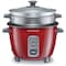 Kenwood 2-in-1 Rice Cooker 0.6L 3-Cups, RCM30.000RD, Red