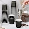 Lavish 8 Oz. Black Disposable Ripple Insulated Coffee Cups &ndash; Cold And Hot Beverage Corrugated Paper Cups [500 Cups]