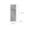 Double Door Refrigerator 250 L 272 kW BRN-250L Silver  (Installation Not Included)