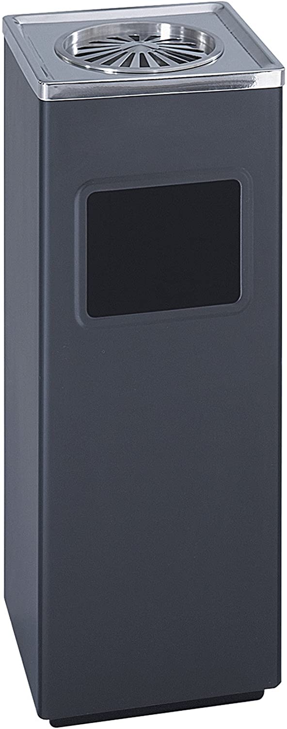 Buy Safco Products 9696Bl Square Ash And Trash Trash Can, Black Online ...