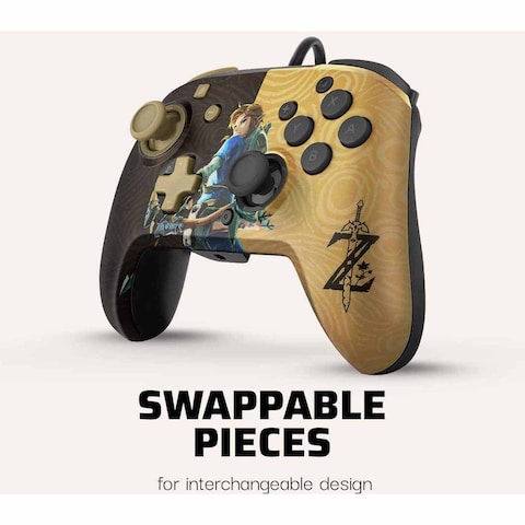 PDP Gaming Faceoff Deluxe+ Wired Switch Pro Controller For Nintendo Switch Multicolour