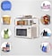 Double layer Metal Microwave Oven Stand ，Over The Rack Storage Organizer for Home Kitchen Bathroom Countertop Storage