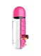 Generic 2-In-1 Pill Organizer Water Bottle Pink/Clear 23X7. 5cm