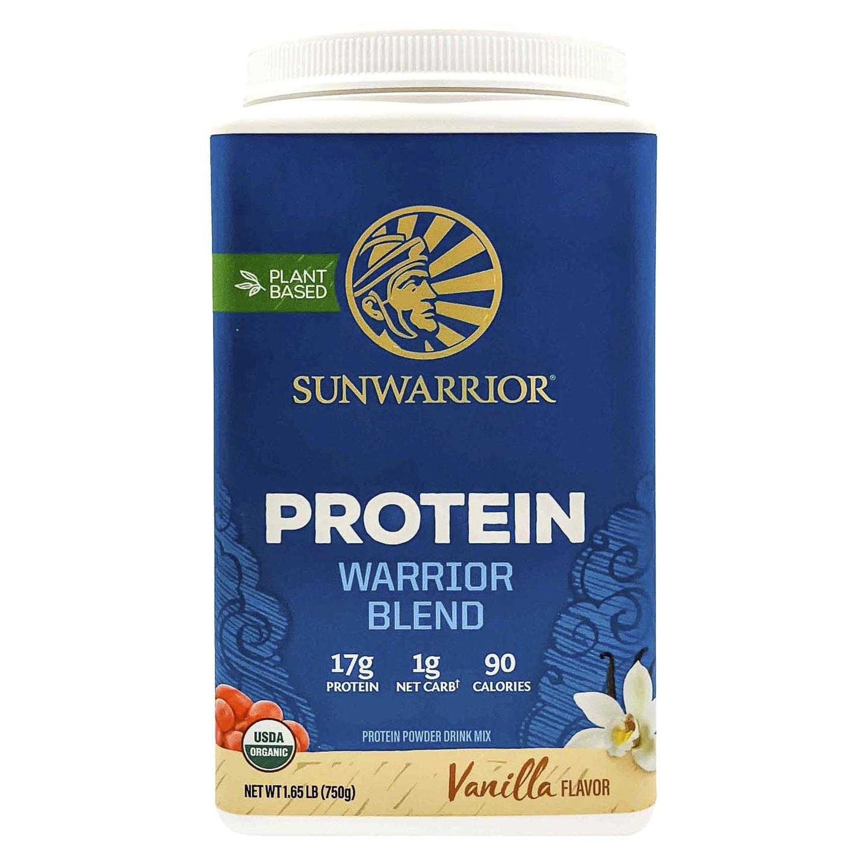 Sunwarrior Organic Protein Warrior Blend Vanilla Flavour Dietary Supplement 750g