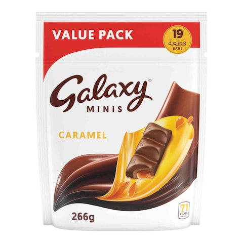 Galaxy Chocolate Minis Caramel Mini Chocolate Bars 19 Bars 266g