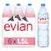 Evian Natural Mineral Water 6 x 1.5 lt