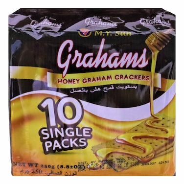 M.Y. San Grahams Honey Graham Crackers, 250g