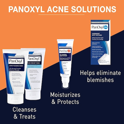 Panoxyl Pm Overnight Spot Patches, Advanced Hydrocolloid Healing Technology, Fragrance Free, 40 Count